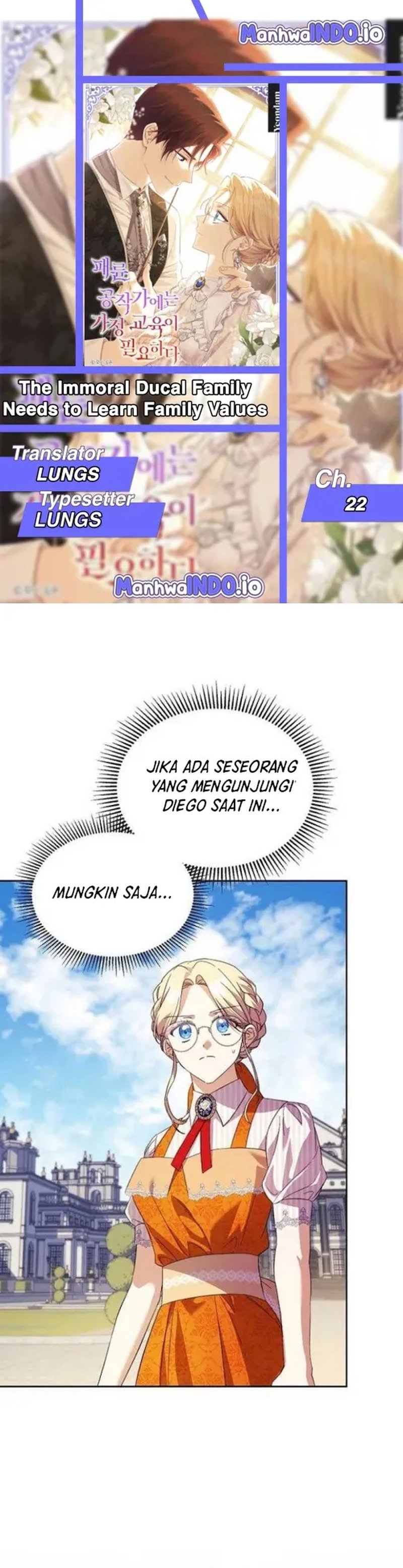 Baca The Immoral Duke Needs to Be Homeschooled - Chapter 22 halaman 1