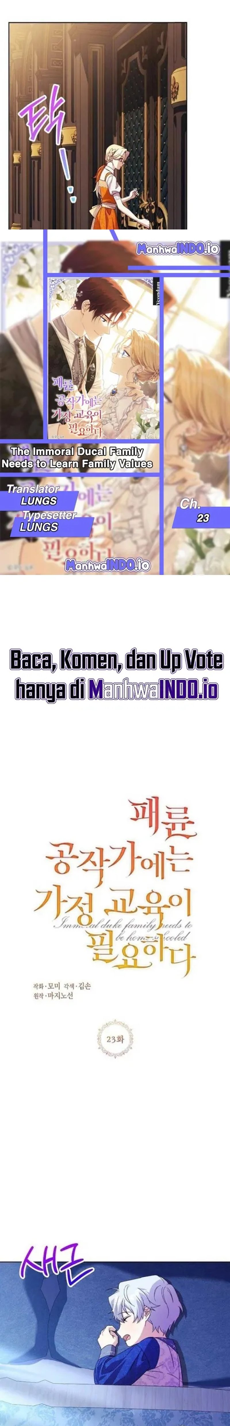 Baca The Immoral Duke Needs to Be Homeschooled - Chapter 23 halaman 2