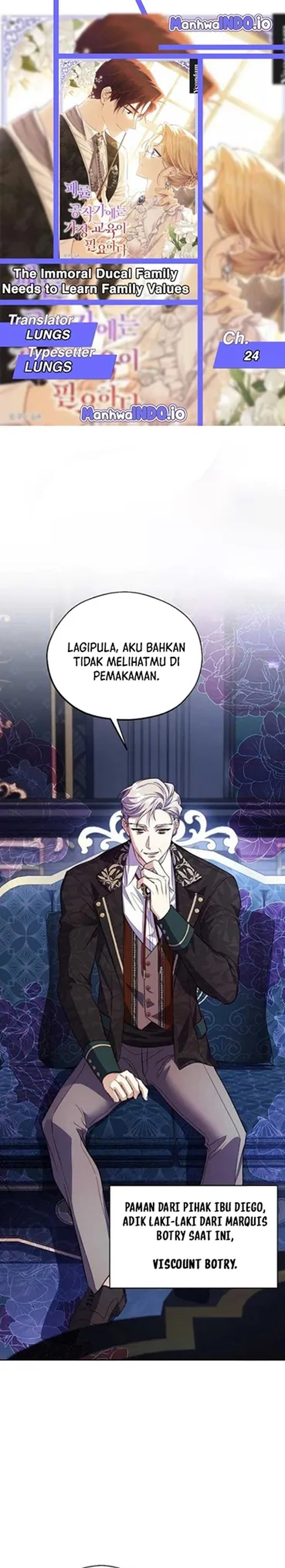 Baca The Immoral Duke Needs to Be Homeschooled - Chapter 24 halaman 1