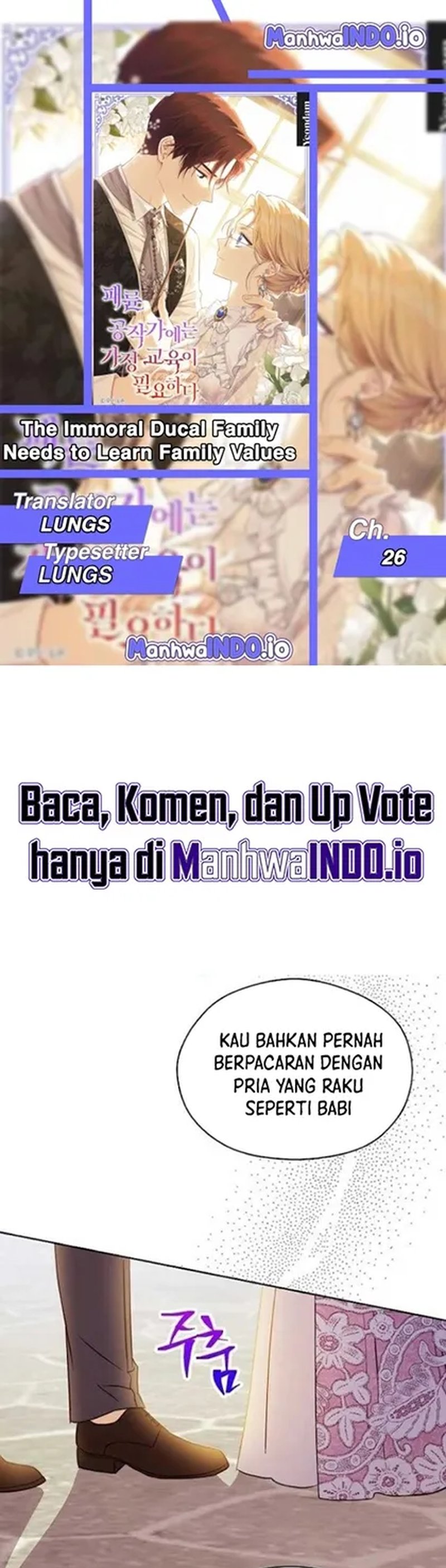 Baca The Immoral Duke Needs to Be Homeschooled - Chapter 26 halaman 1