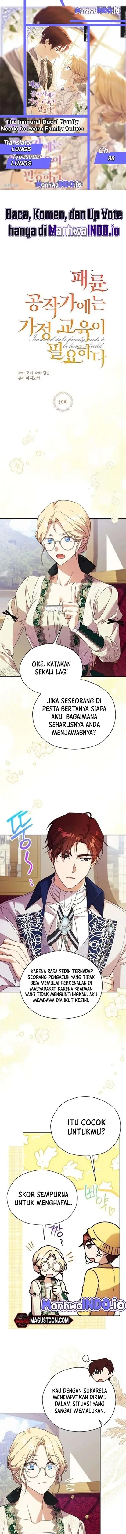 Baca The Immoral Duke Needs to Be Homeschooled - Chapter 30 halaman 1