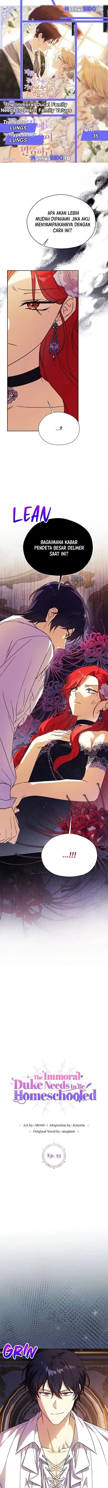 Baca The Immoral Duke Needs to Be Homeschooled - Chapter 35 halaman 1
