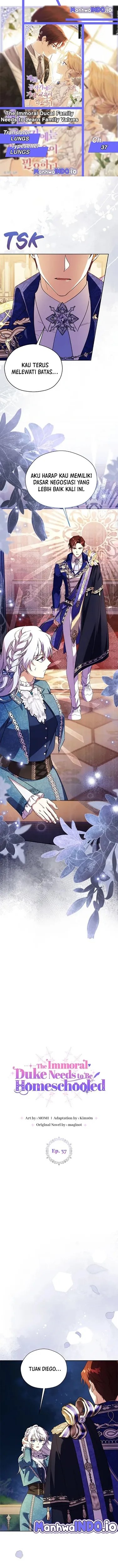 Baca The Immoral Duke Needs to Be Homeschooled - Chapter 37 halaman 1