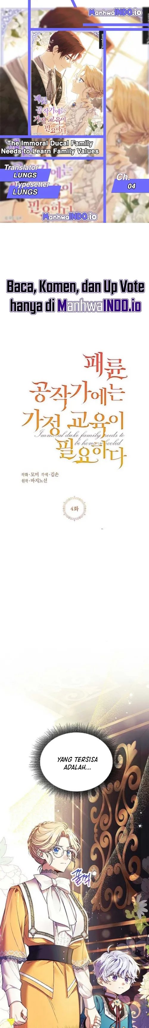 Baca The Immoral Duke Needs to Be Homeschooled - Chapter 4 halaman 1