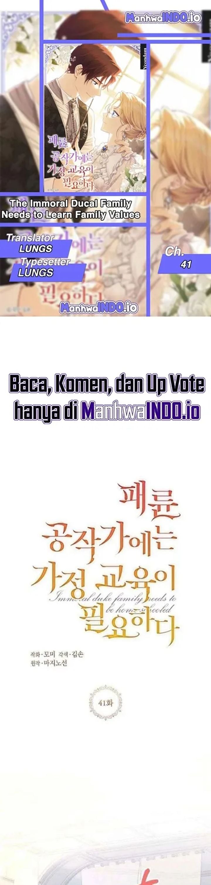 Baca The Immoral Duke Needs to Be Homeschooled - Chapter 41 halaman 1