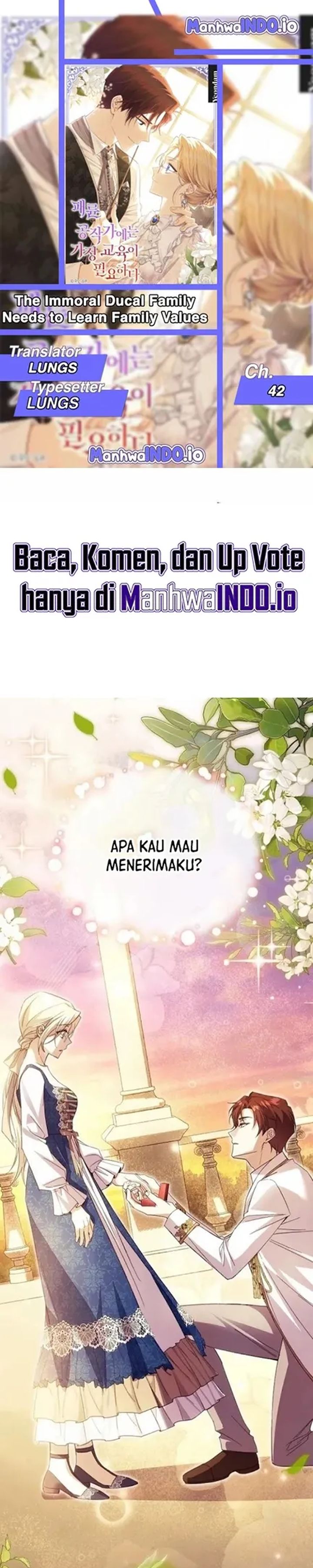 Baca The Immoral Duke Needs to Be Homeschooled - Chapter 42 halaman 1