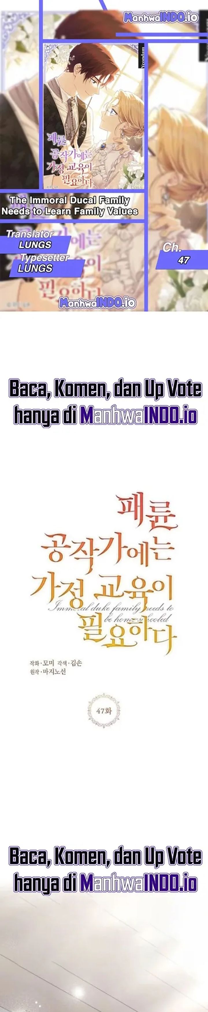 Baca The Immoral Duke Needs to Be Homeschooled - Chapter 47 halaman 1