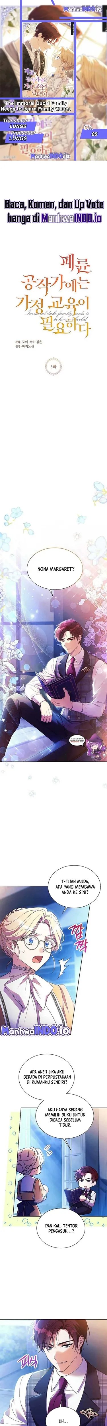 Baca The Immoral Duke Needs to Be Homeschooled - Chapter 5 halaman 1
