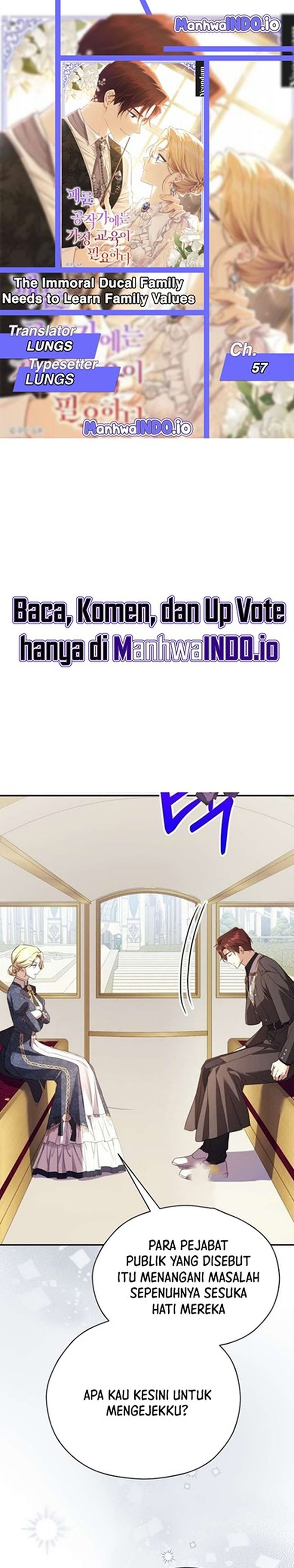 Baca The Immoral Duke Needs to Be Homeschooled - Chapter 57 halaman 1