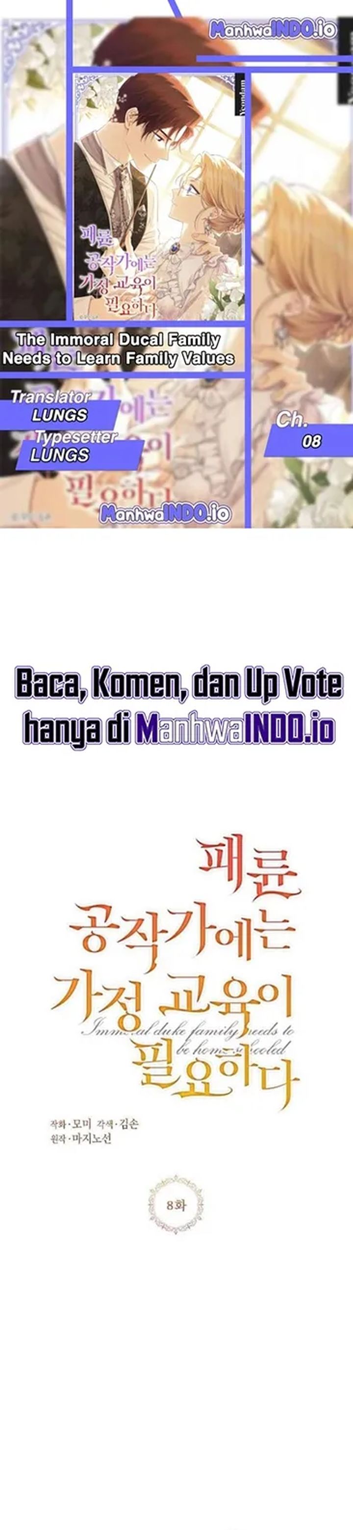 Baca The Immoral Duke Needs to Be Homeschooled - Chapter 8 halaman 1
