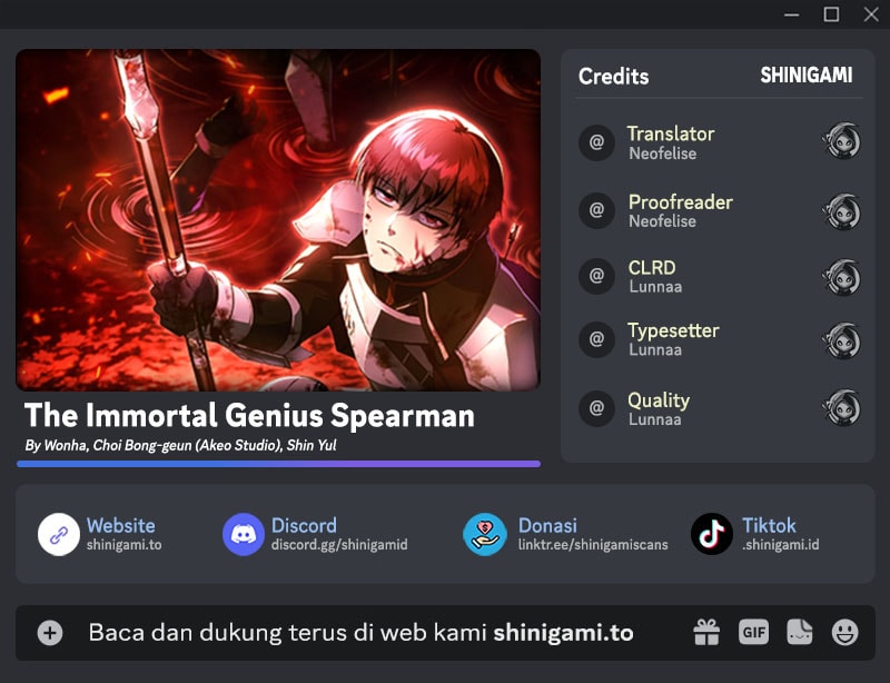 Baca The Immortal Genius Spearman - Chapter 17 halaman 1