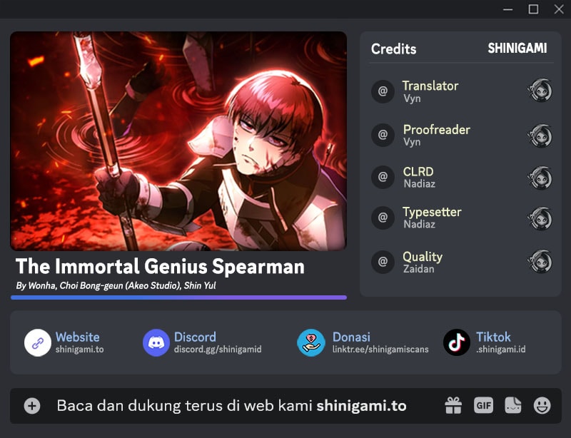Baca The Immortal Genius Spearman - Chapter 9 halaman 1