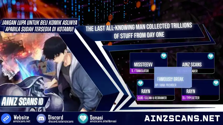 Baca The Last All-Knowing Man Collected Trillions of Stuff from Day One - Chapter 100 halaman 1