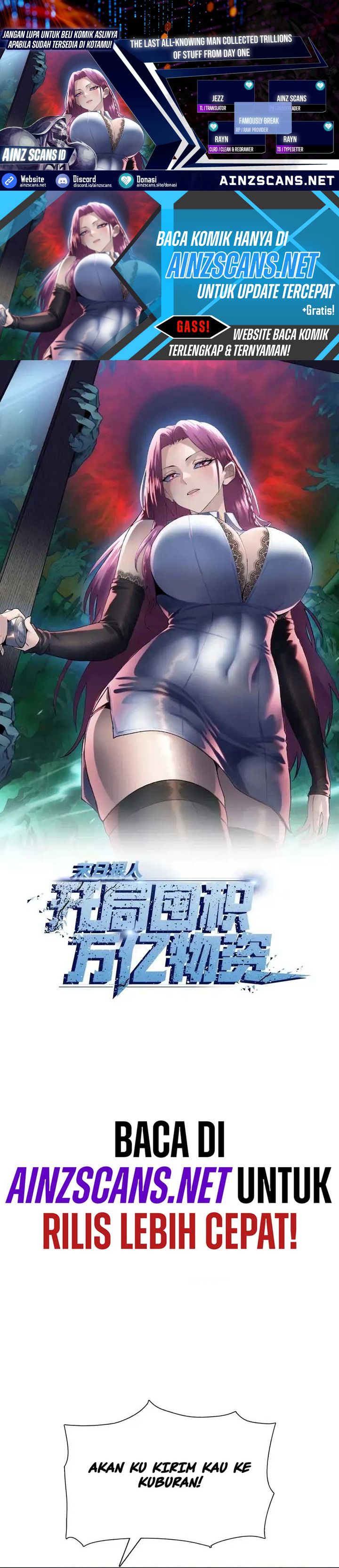 Baca The Last All-Knowing Man Collected Trillions of Stuff from Day One - Chapter 106 halaman 1