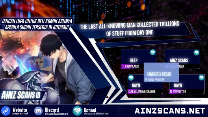 Baca The Last All-Knowing Man Collected Trillions of Stuff from Day One - Chapter 99 halaman 1