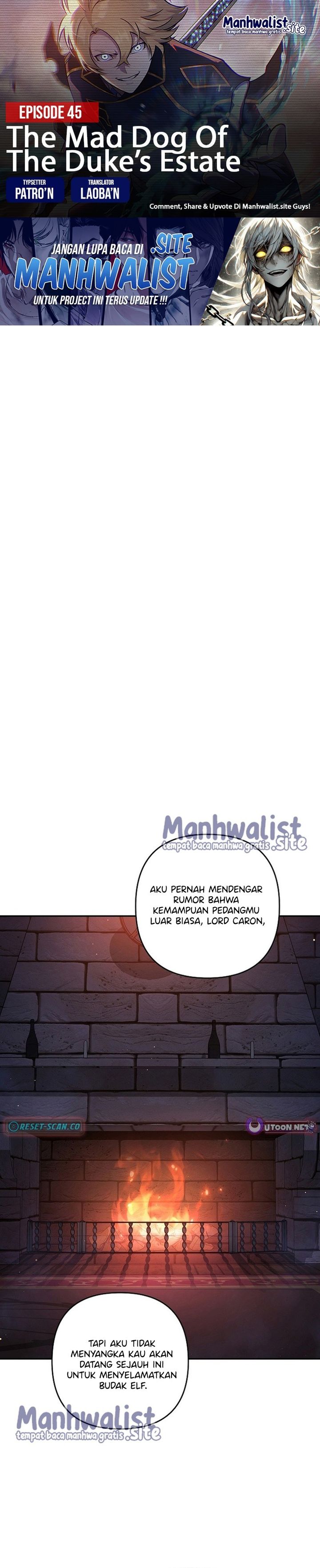 Baca The Mad Dog Of The Duke's Estate - Chapter 45 halaman 1