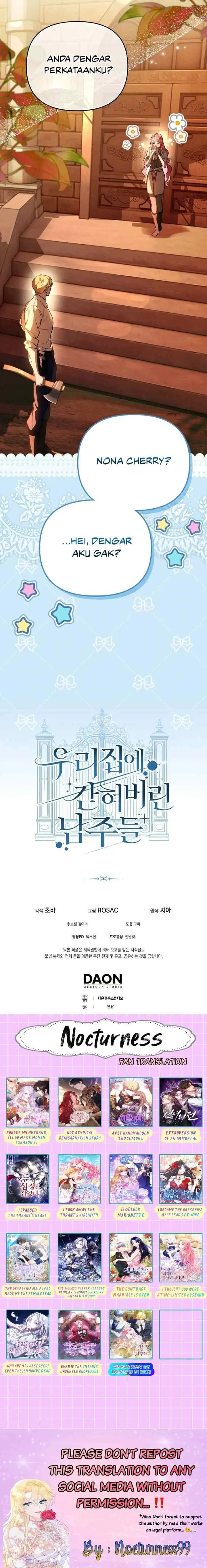 Baca The Male Leads Are Trapped in My House Chapter 13 Bahasa Indonesia page 40
