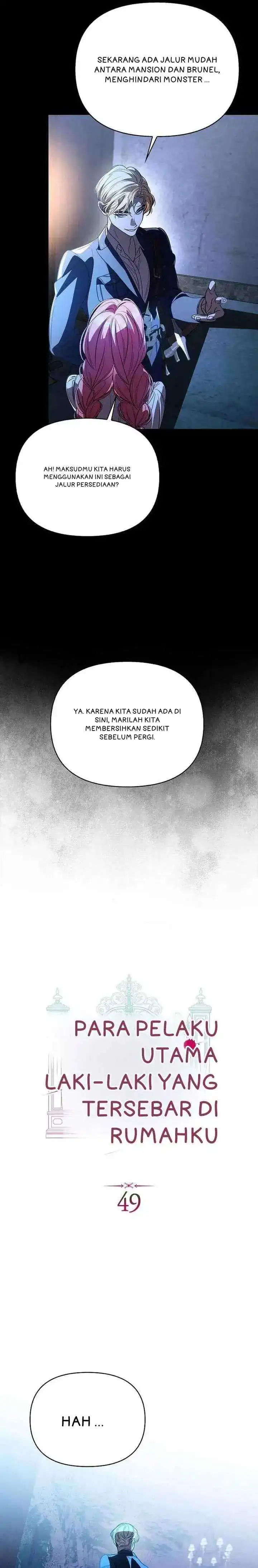 Baca The Male Leads Are Trapped in My House Chapter 49 Bahasa Indonesia page 12