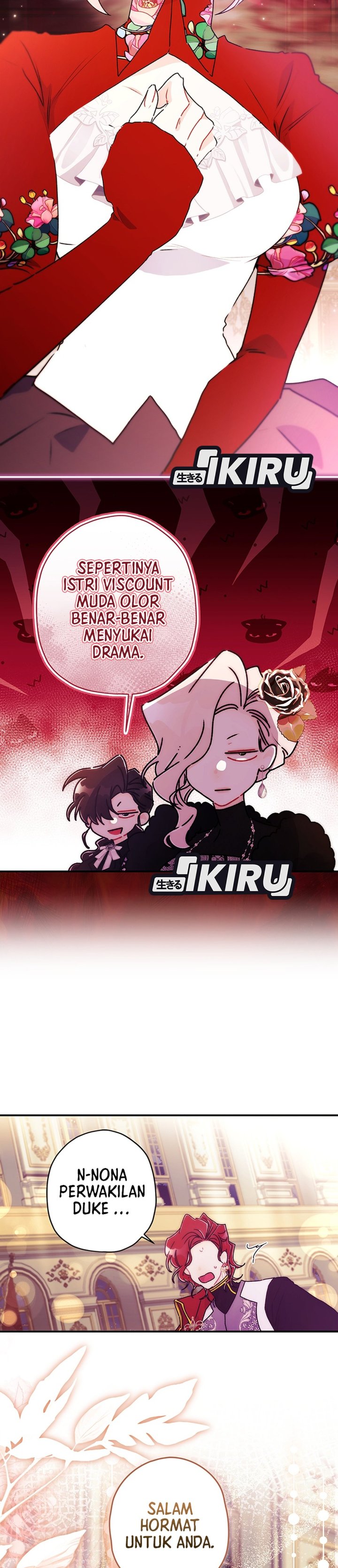 Baca Kill the Male Lead to Become the Villainess - Chapter 159 halaman 23