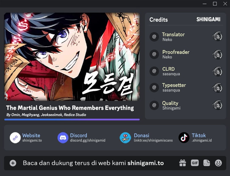 Baca The Martial Genius Who Remembers Everything - Chapter 2 halaman 1