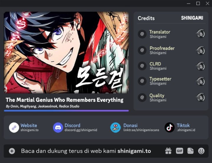 The Martial Genius Who Remembers Everything Chapter 21 - Page 1