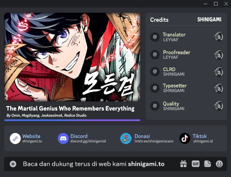The Martial Genius Who Remembers Everything Chapter 23 - Page 1