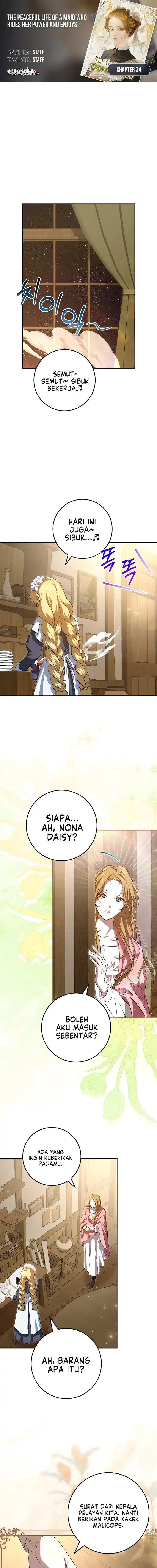 Baca The Peaceful Life of a Maid Who Hides Her Power and Enjoys It - Chapter 34 halaman 1
