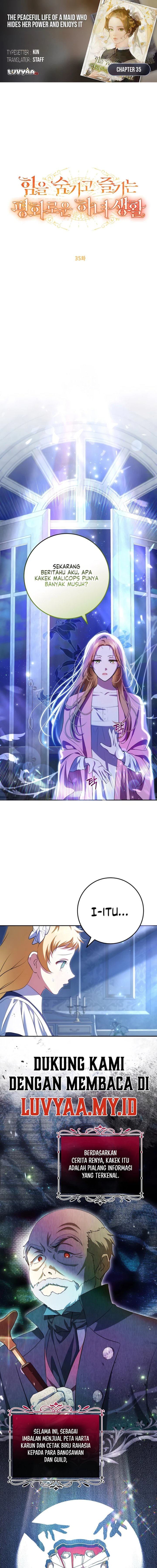 The Peaceful Life of a Maid Who Hides Her Power and Enjoys It Chapter 35 - Page 1