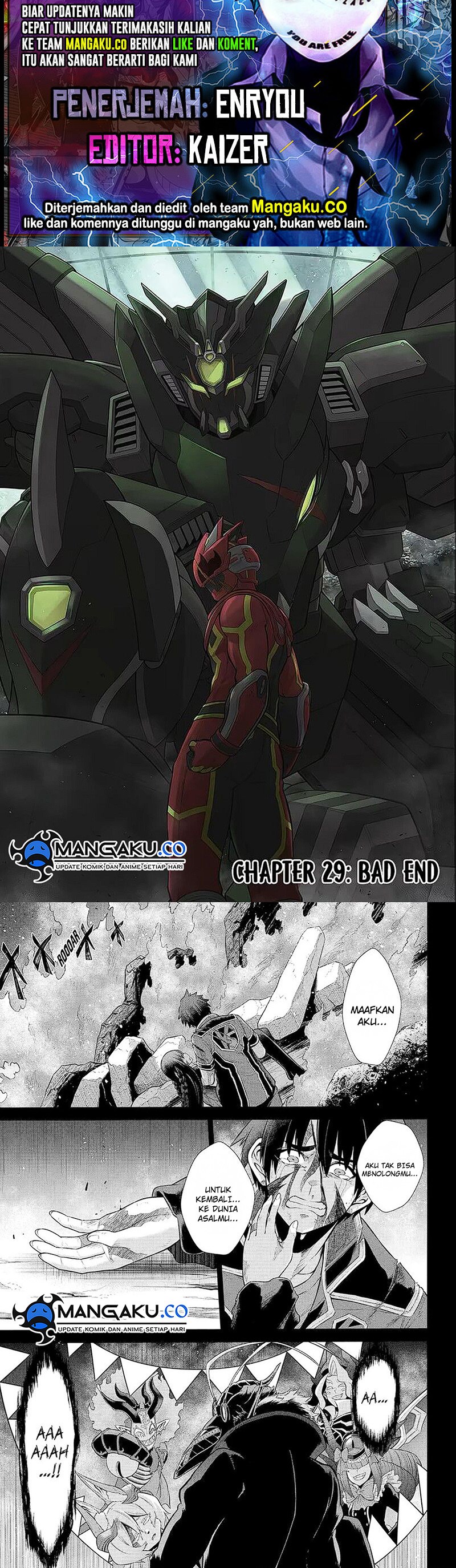 Baca The Red Ranger Becomes an Adventurer in Another World - Chapter 29 halaman 1