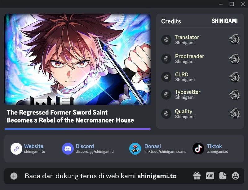 Baca The Regressed Former Sword Saint Becomes A Rebel Of The Necromancer House - Chapter 2 halaman 1
