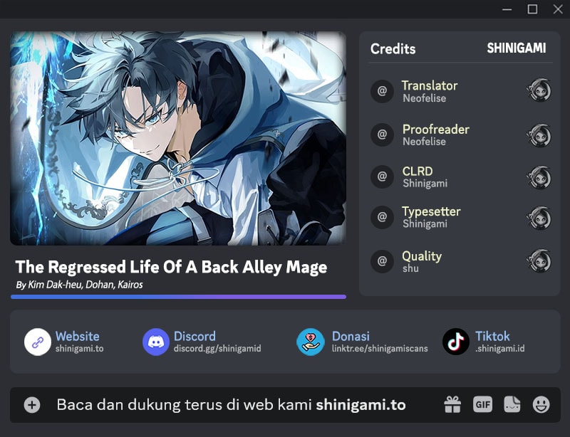Baca The Regressed Life Of A Back Alley Mage - Chapter 45 halaman 1