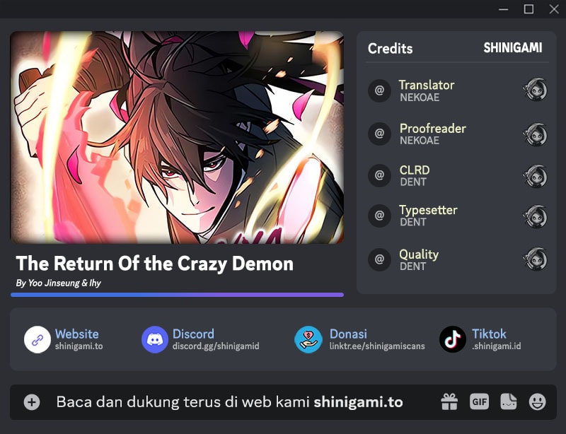 Baca Return of the Mad Demon Chapter 207 Bahasa Indonesia page 6