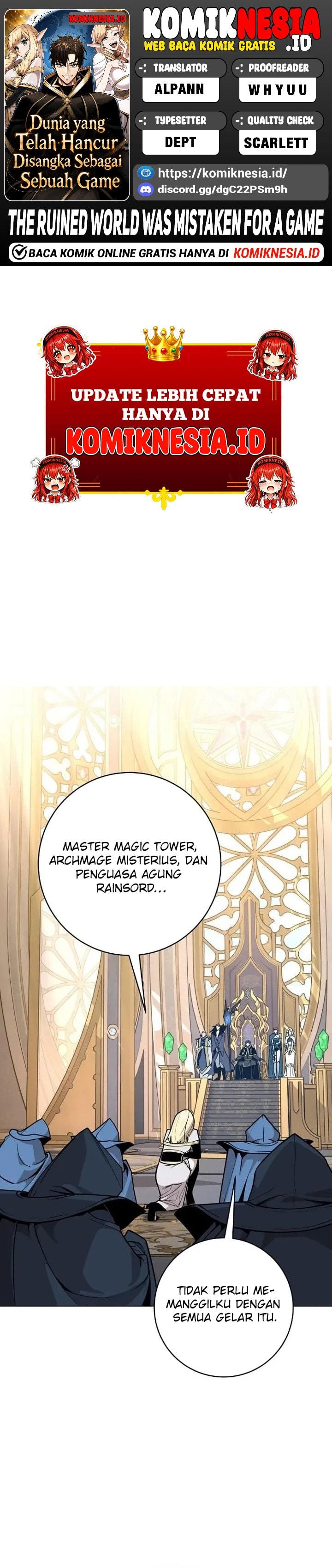 Baca The Ruined World Was Mistaken for a Game - Chapter 3 halaman 1