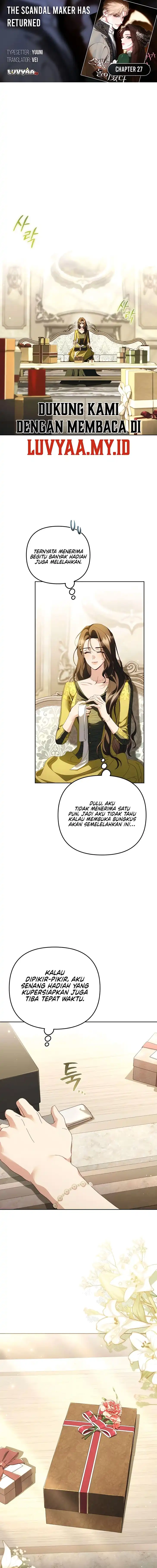 The Scandal Maker Has Returned Chapter 27 - Page 1