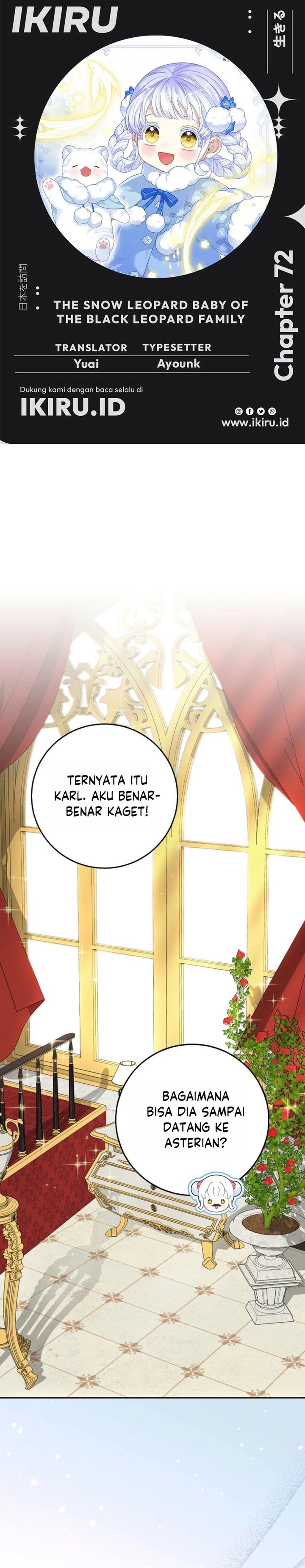 Baca The Snow Leopard Baby of the Black Leopard Family - Chapter 72 halaman 1