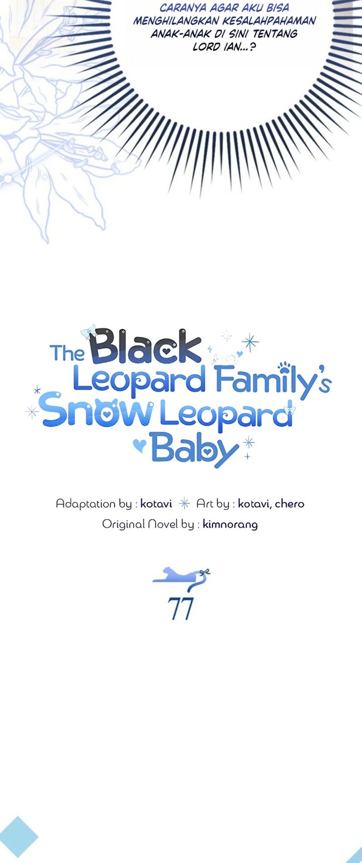 The Snow Leopard Baby of the Black Leopard Family Chapter 77 - Page 13