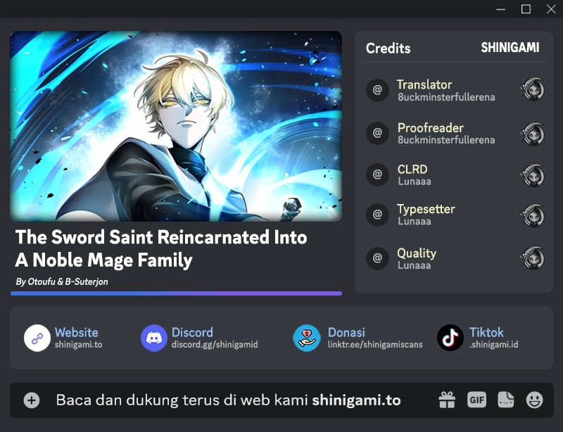Baca The Sword Saint Reincarnated Into A Noble Mage Family Chapter 16 Bahasa Indonesia page 6