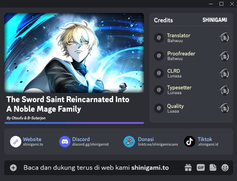 Baca The Sword Saint Reincarnated Into A Noble Mage Family Chapter 19 Bahasa Indonesia page 6