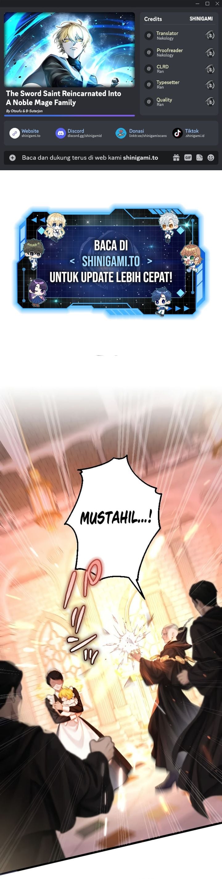 Baca The Sword Saint Reincarnated Into A Noble Mage Family Chapter 3 Bahasa Indonesia page 6