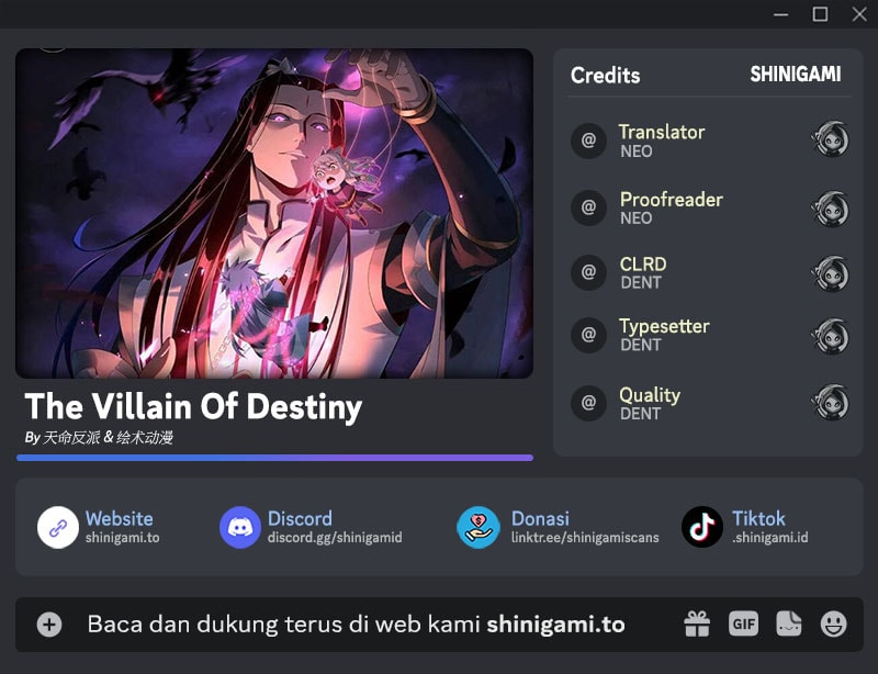 Baca The Villain Of Destiny - Chapter 327 halaman 1