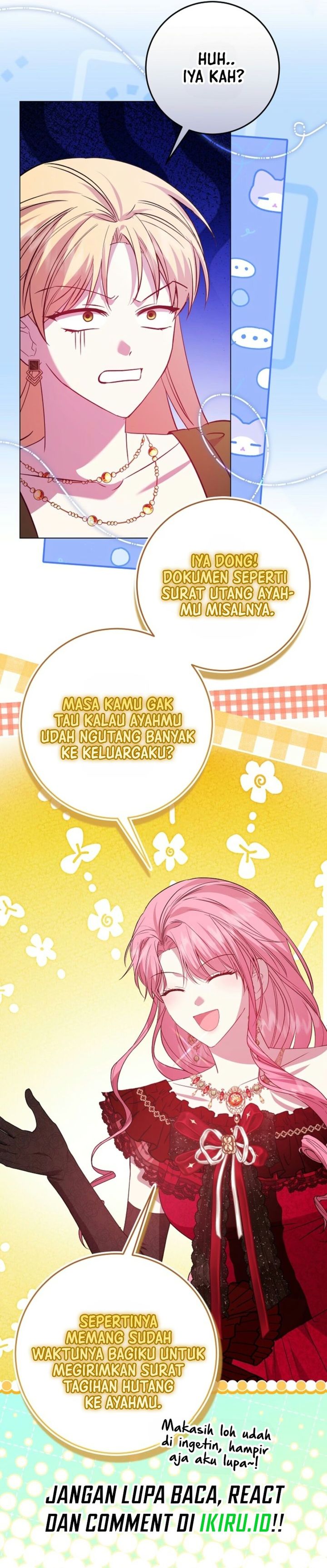 Baca The Villainess Gets Her Sponsorship Chapter 6 Bahasa Indonesia page 58