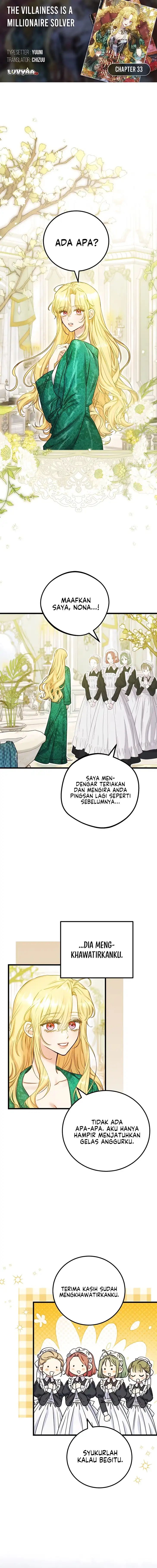 Baca The Villainess is a Millionaire Solver - Chapter 33 halaman 1