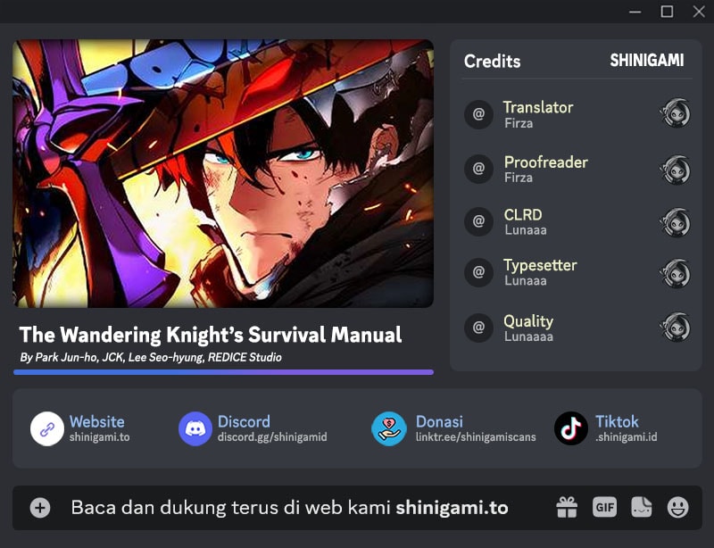 Baca The Wandering Knight's Survival Manual - Chapter 38 halaman 1