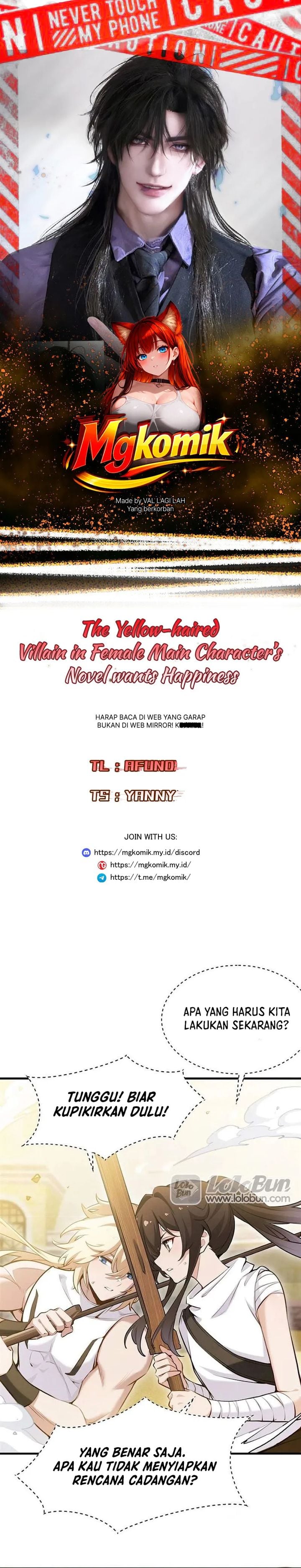 The Yellow-haired Villain in Female Main Character's Novel wants Happiness Chapter 80 - Page 1
