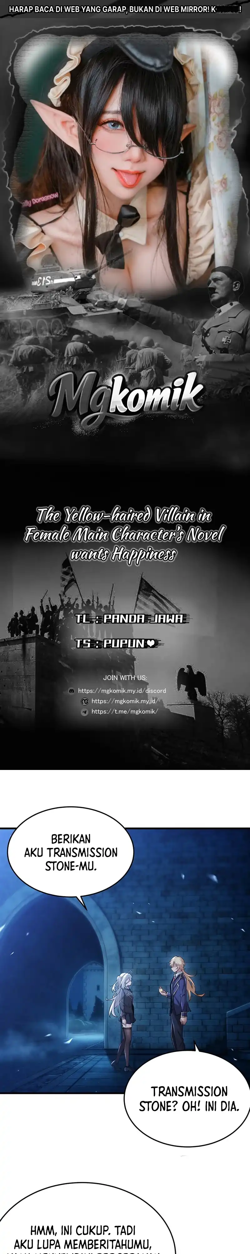 The Yellow-haired Villain in Female Main Character's Novel wants Happiness Chapter 89 - Page 1