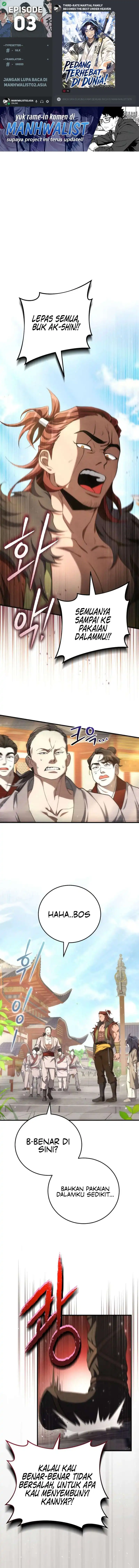 Third-Rate Martial Family Becomes the Best Under Heaven Chapter 3 - Page 1