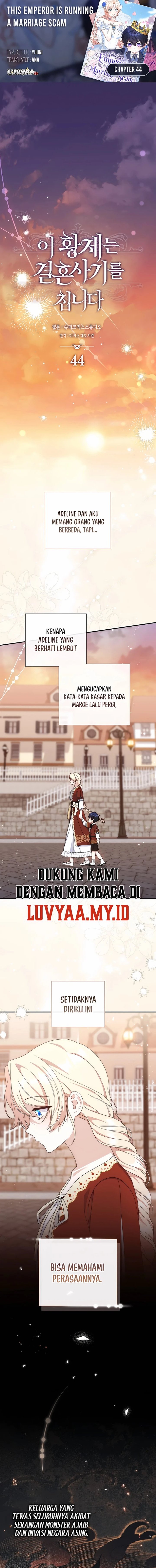 This Emperor Runs a Marriage Scam Chapter 44 - Page 1