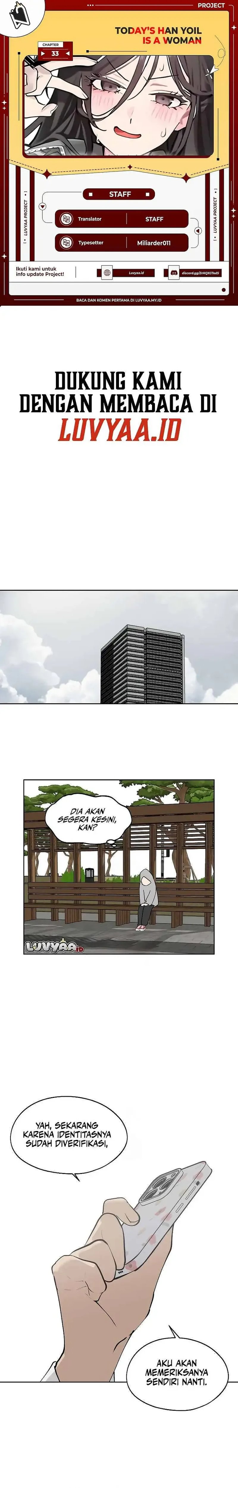 Baca Today’s Han Yoil is a Woman - Chapter 33 halaman 1