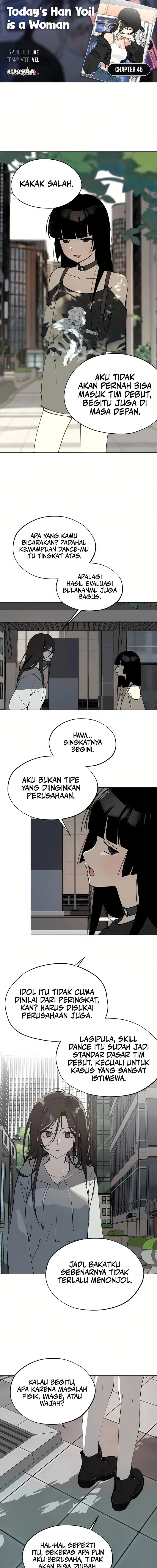 Baca Today’s Han Yoil is a Woman - Chapter 45 halaman 1