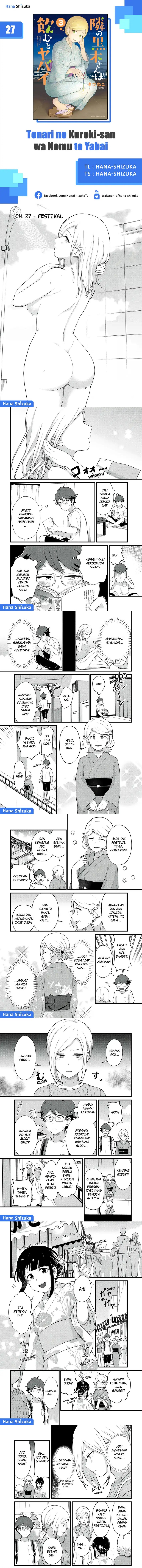 Baca Tonari no Kuroki-san wa Nomu to Yabai - Chapter 27 halaman 1